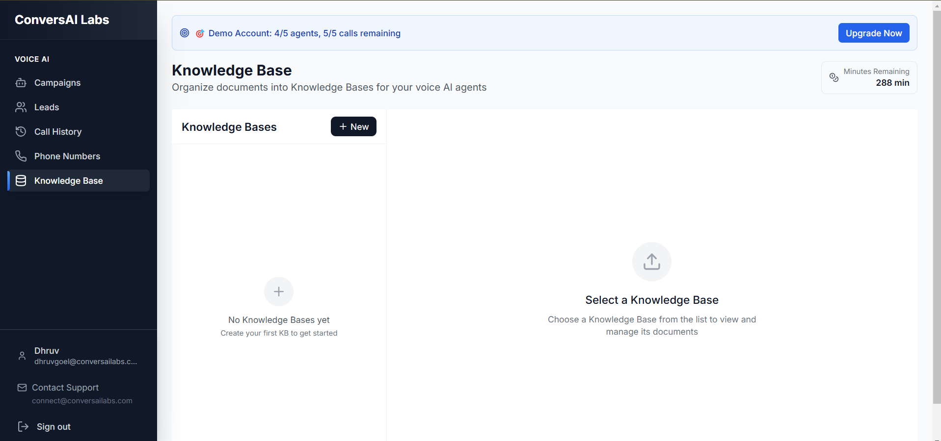 Knowledge Base Main Page