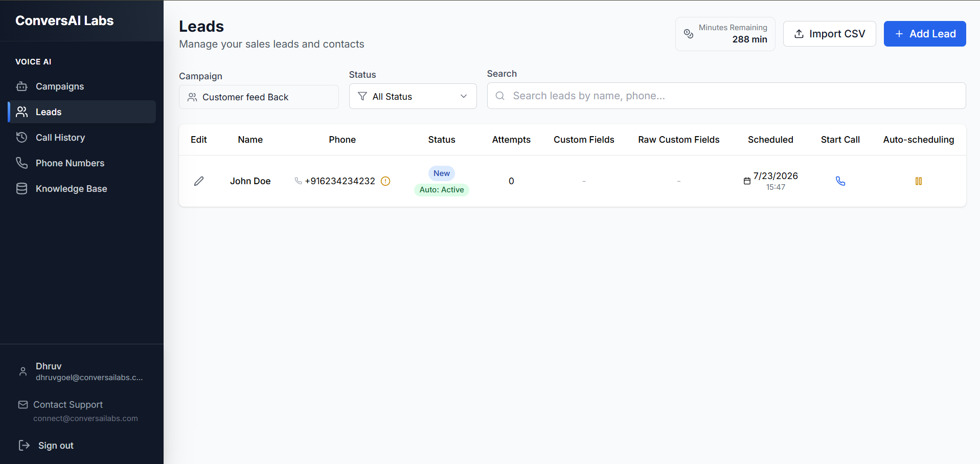 Final Look in Dashboard